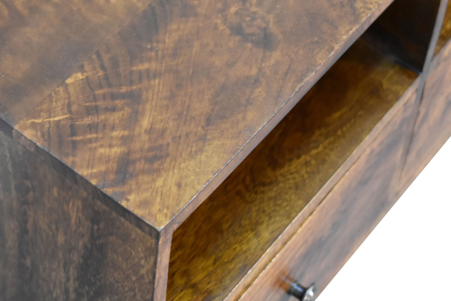 Artisan Nordic Style TV Unit with 3 Drawers - Chestnut