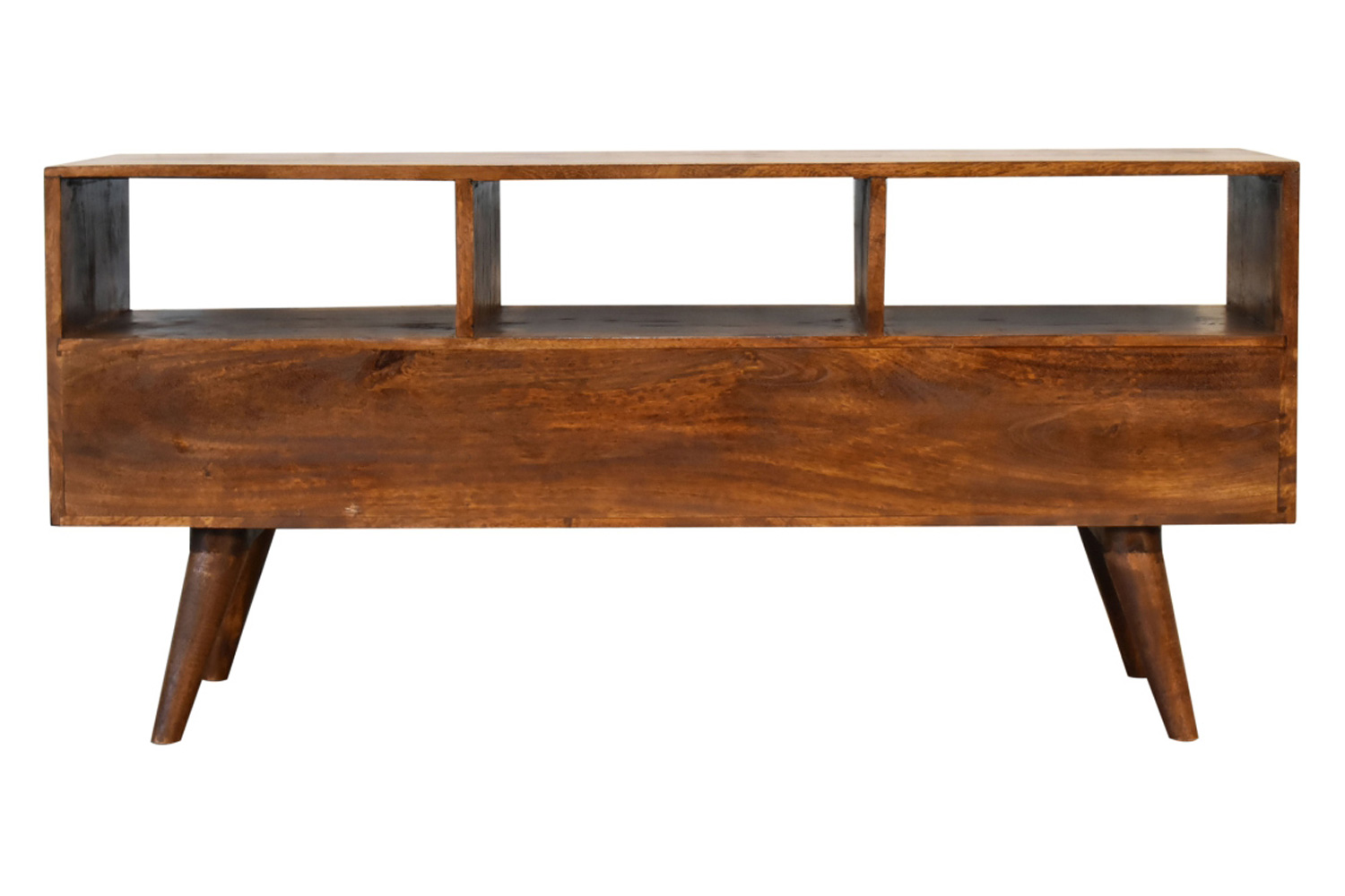 Artisan Nordic Style TV Unit with 3 Drawers - Chestnut