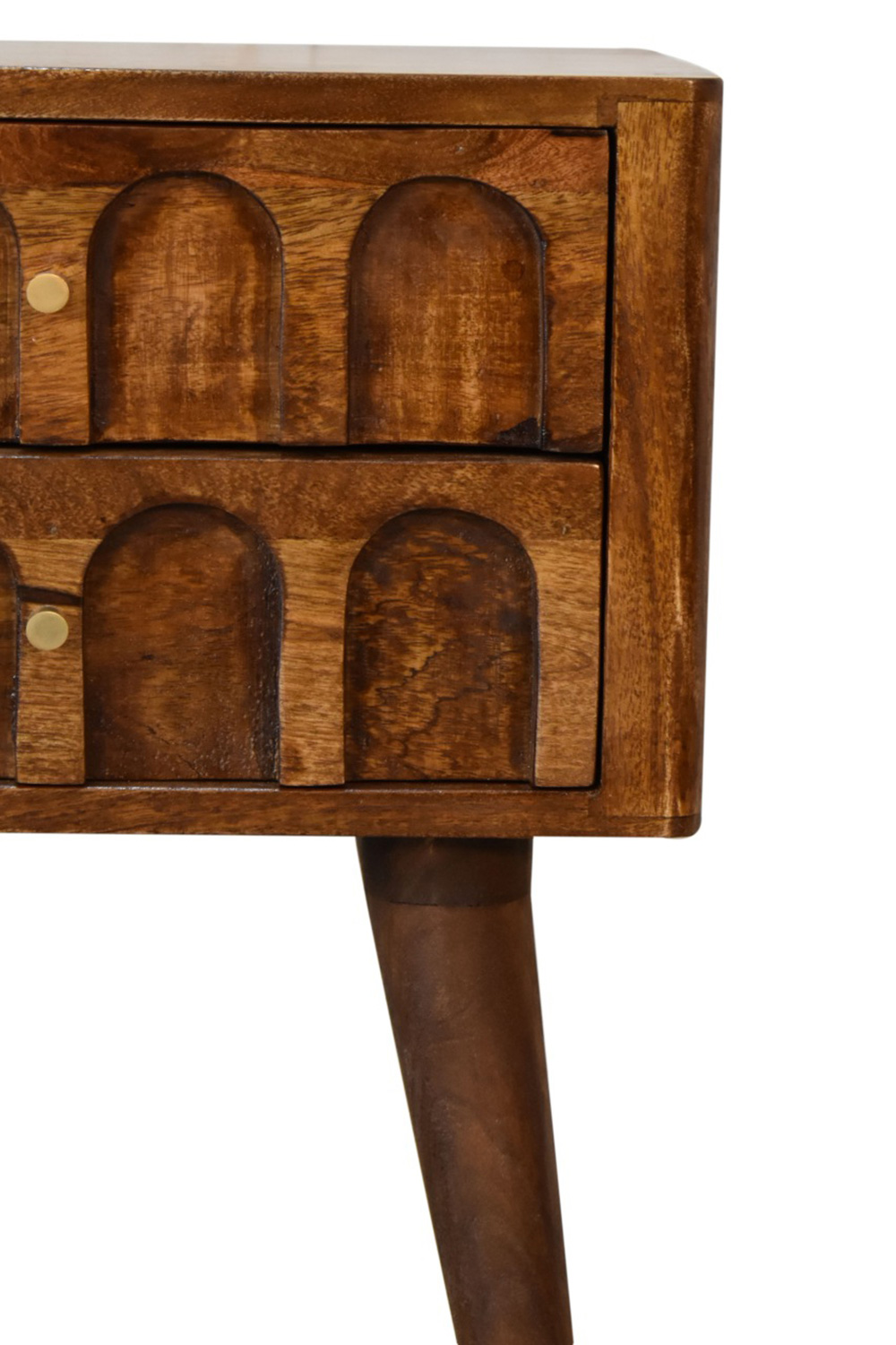 Artisan - Arch Bedside in Chestnut