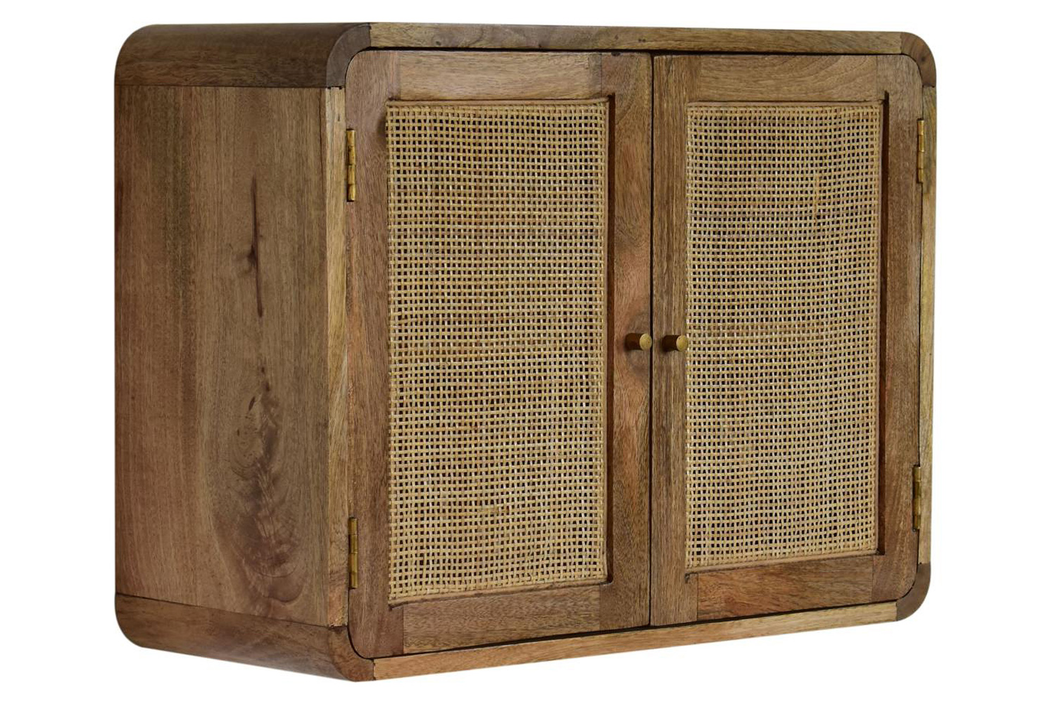 Artisan - Gray Washed Wall Mounted Woven Cabinet