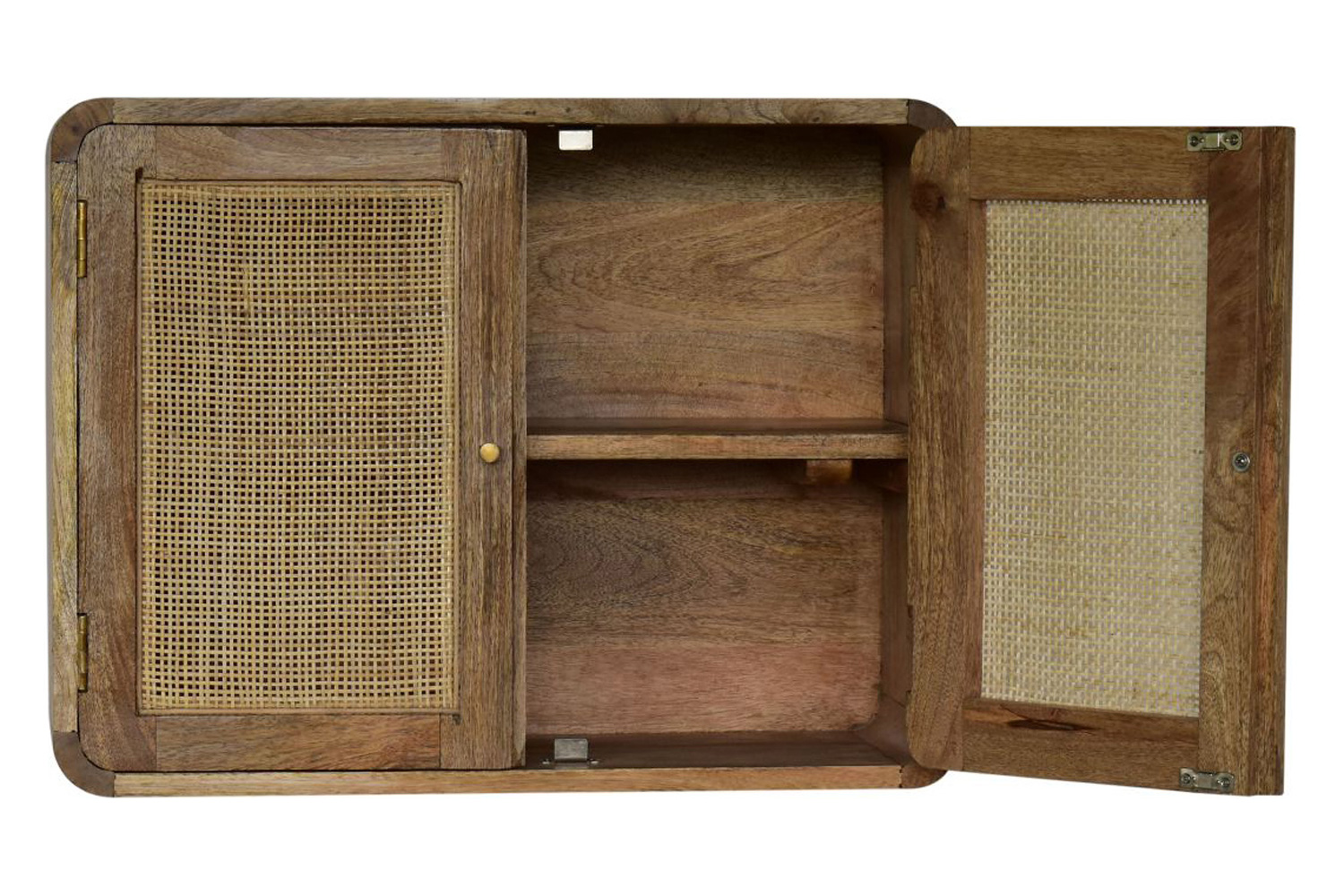Artisan - Gray Washed Wall Mounted Woven Cabinet