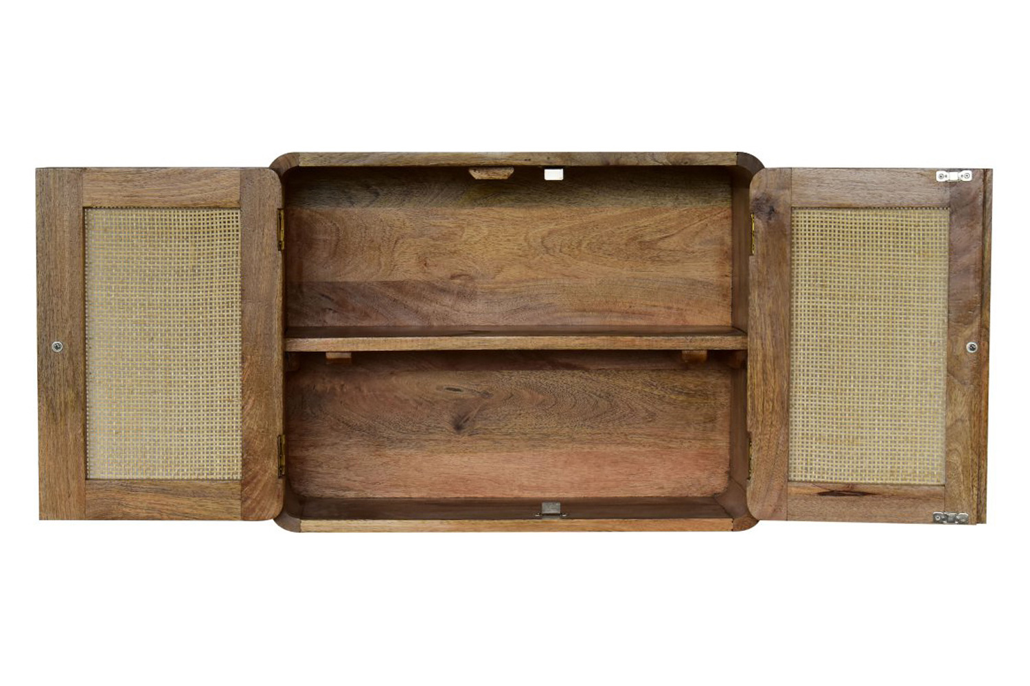 Artisan - Gray Washed Wall Mounted Woven Cabinet