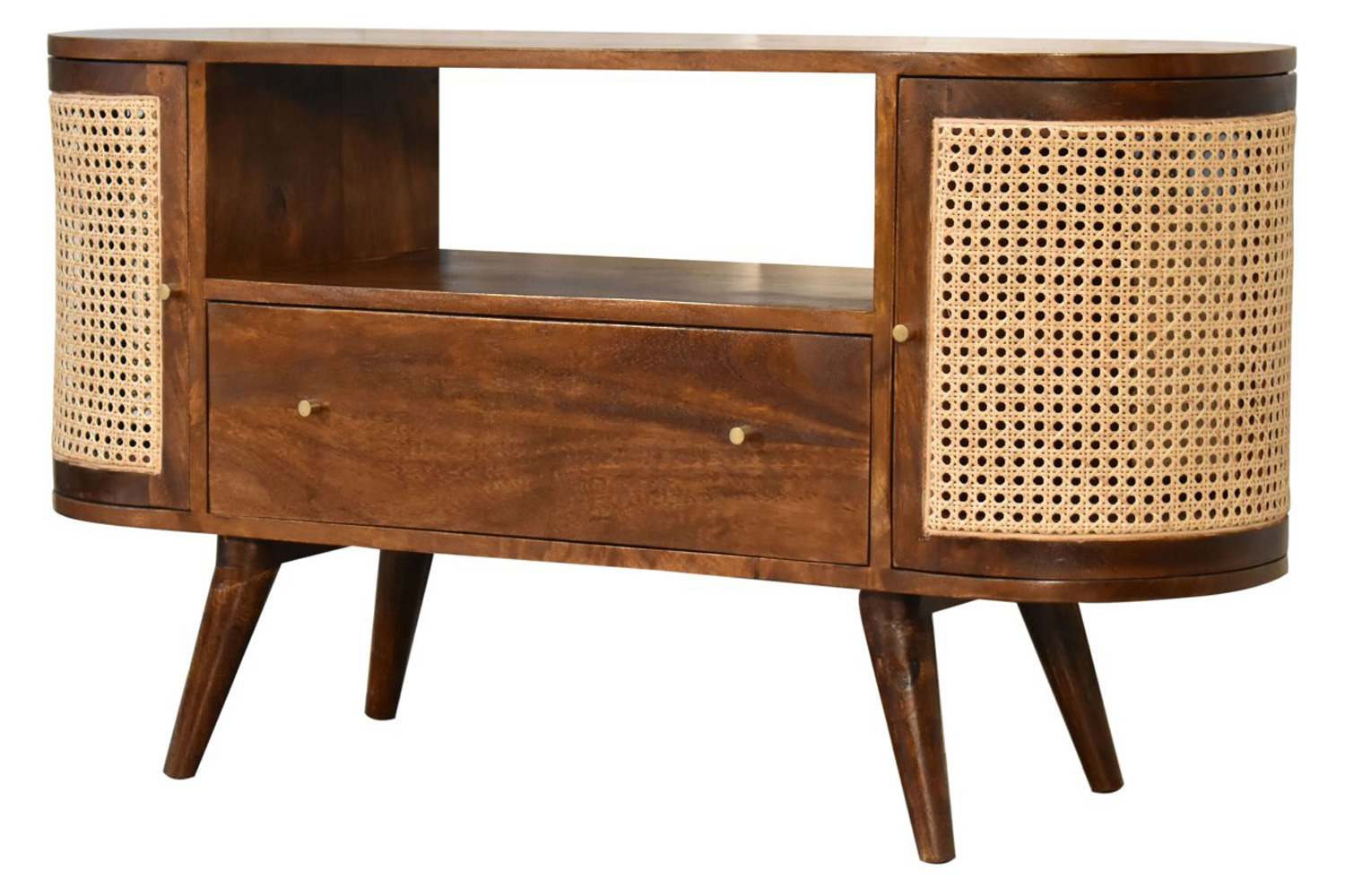 Artisan - Woven Media Unit in Chestnut