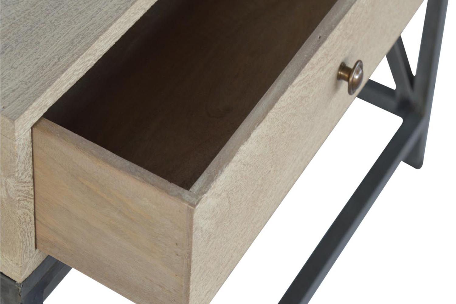 Artisan - Mango Wood Metal Base Console Table