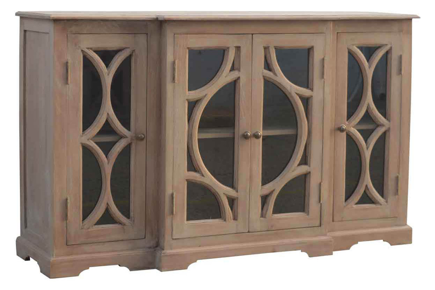 Artisan - Media Unit with 2 Hand Carved Glazed Doors