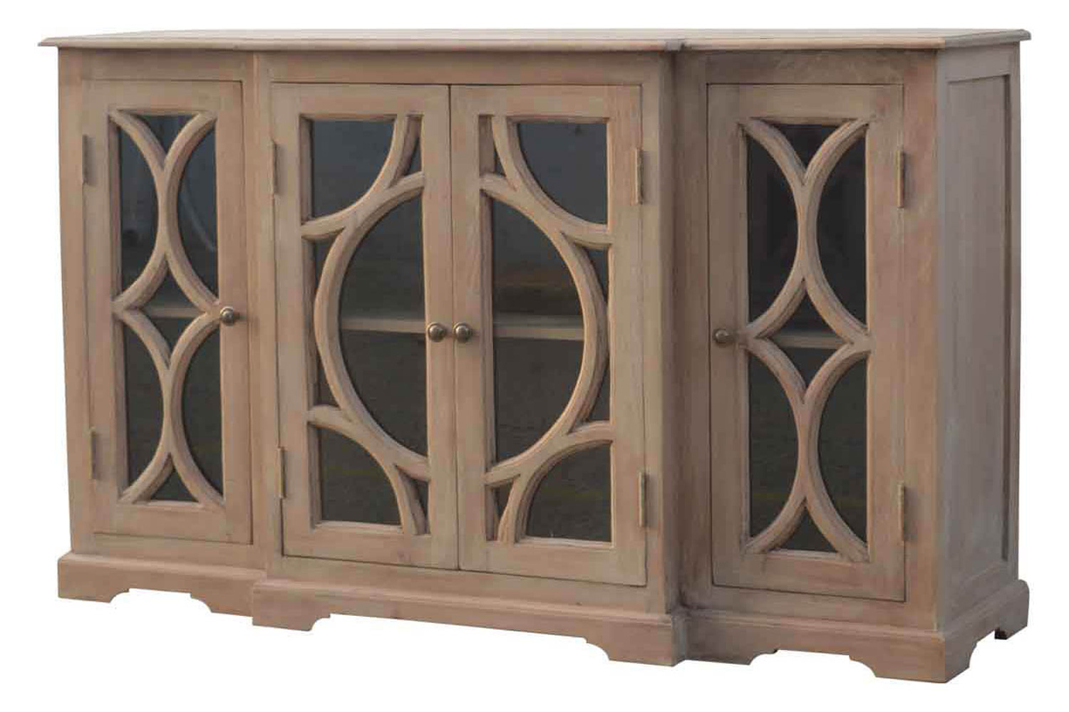 Artisan - Media Unit with 2 Hand Carved Glazed Doors