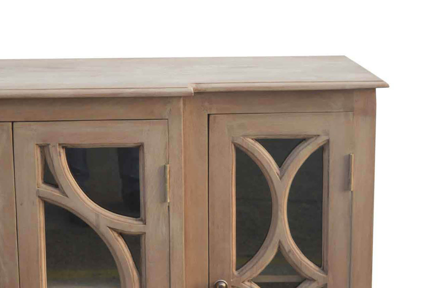 Artisan - Media Unit with 2 Hand Carved Glazed Doors