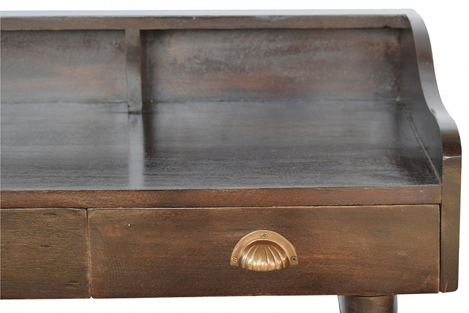 Artisan Nordic Style Gallery Back Writing Desk - Black