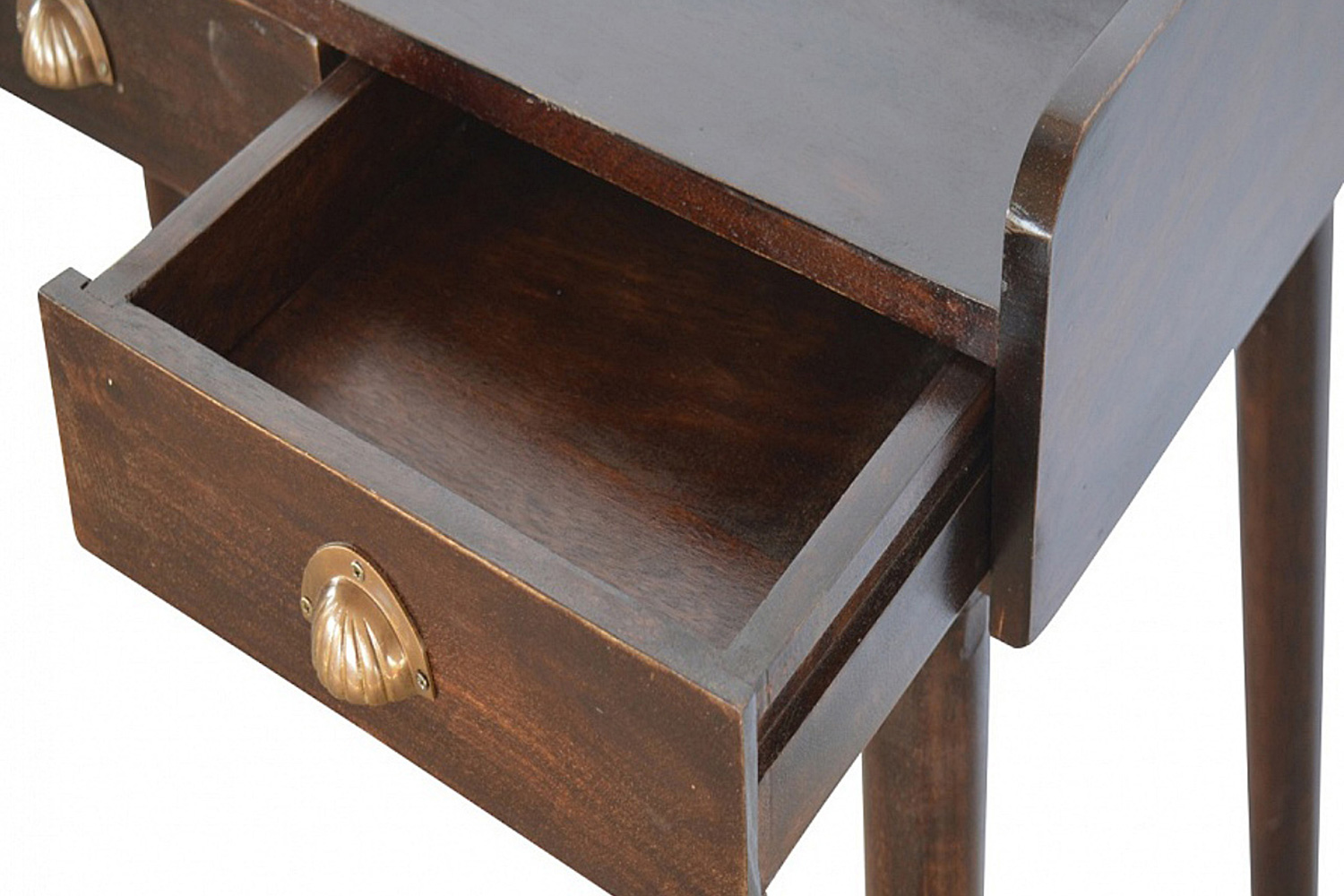 Artisan Nordic Style Gallery Back Writing Desk - Black
