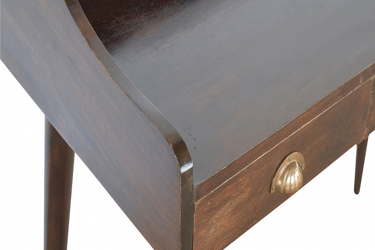 Artisan Nordic Style Gallery Back Writing Desk - Black