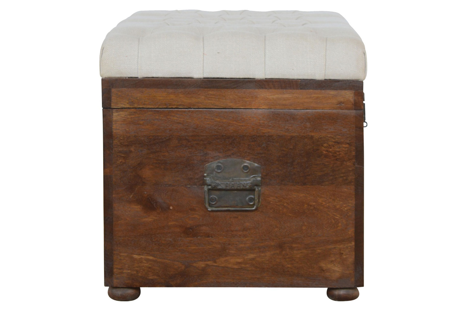 Artisan - Solid Wood D-Button Lid Up Storage Box