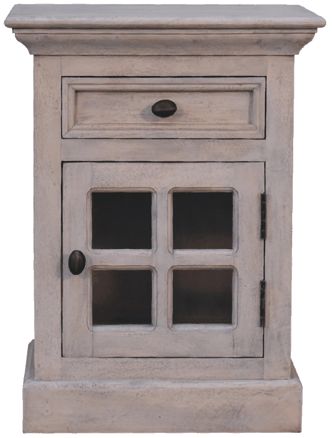 Artisan - Glazed Stone Nightstand