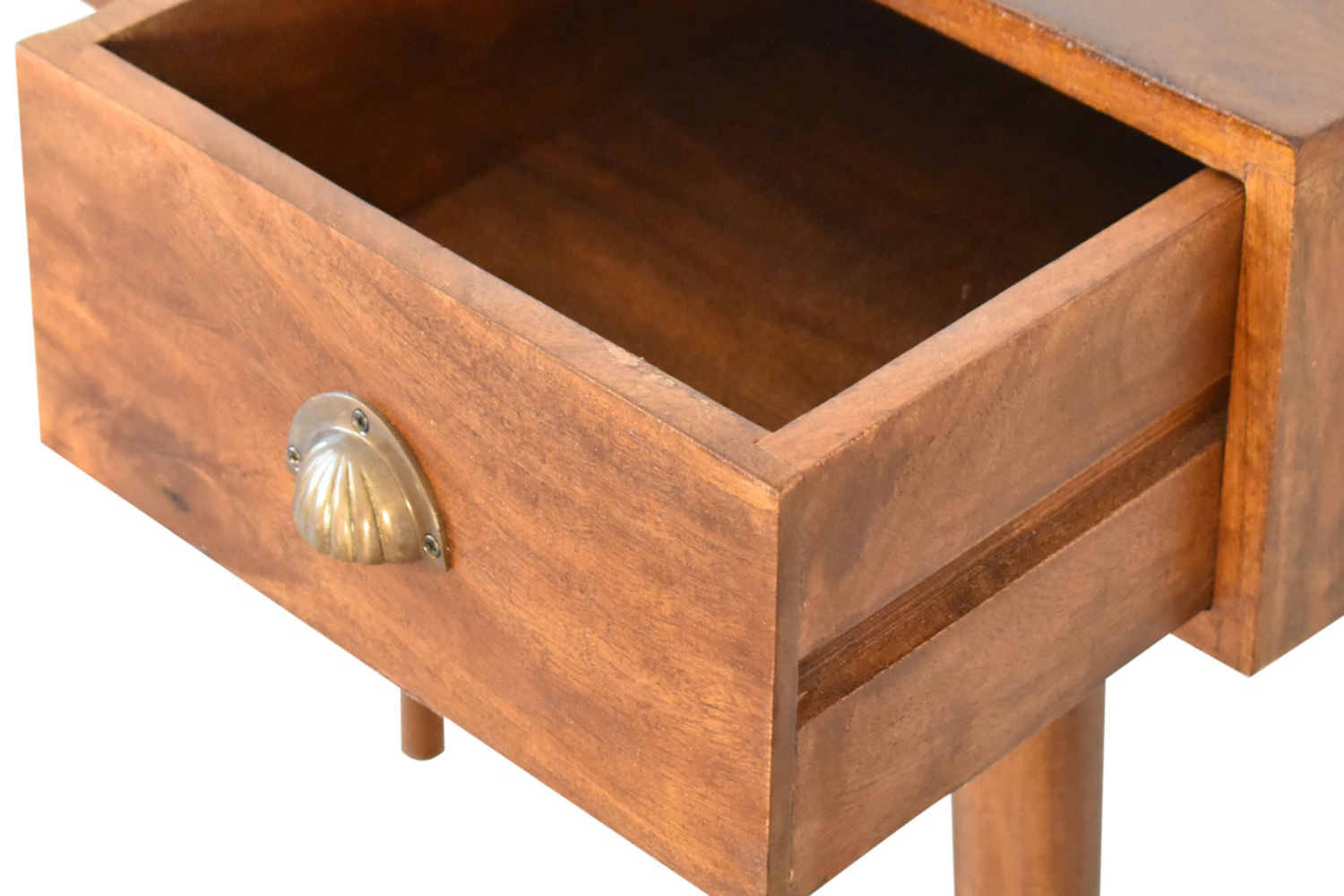 Artisan - Solid Wood Writing Desk with Open Slot in Chestnut