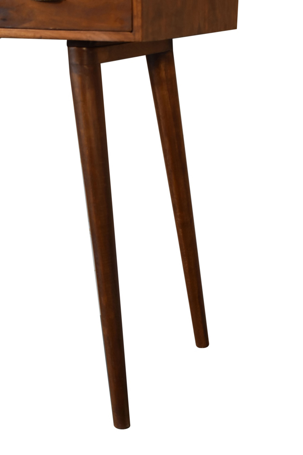 Artisan - Solid Wood Writing Desk with Open Slot in Chestnut