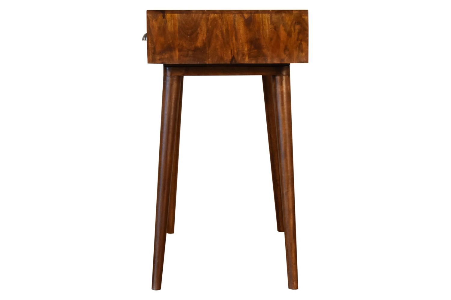 Artisan - Solid Wood Writing Desk with Open Slot in Chestnut