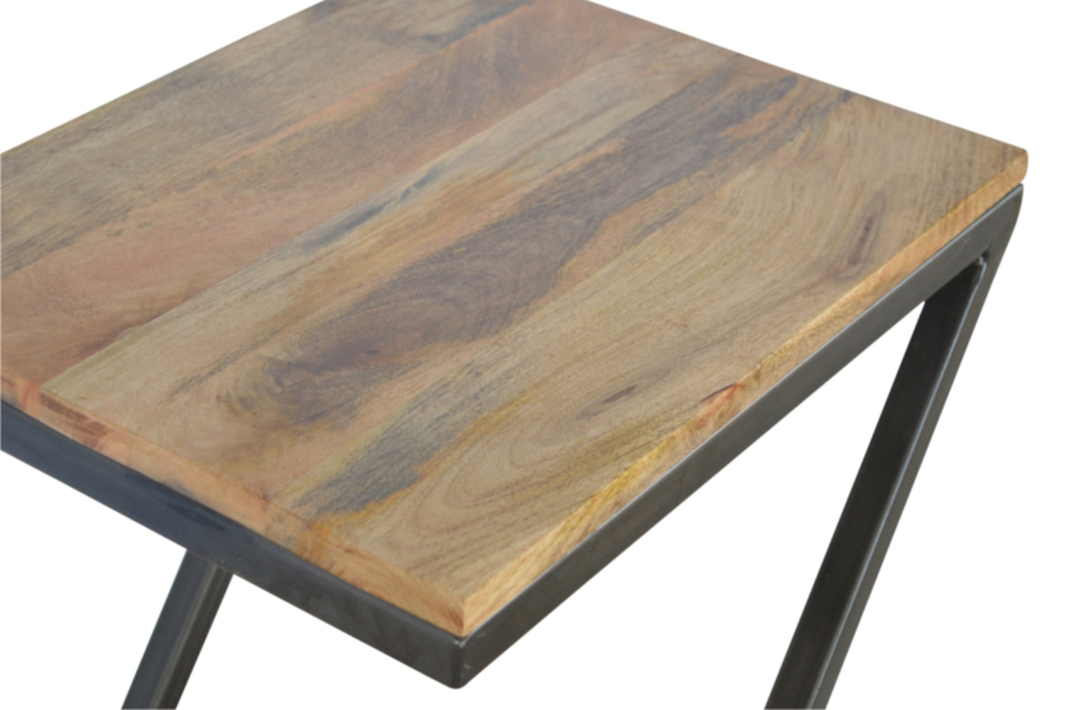 Artisan - Side Table with Iron Base