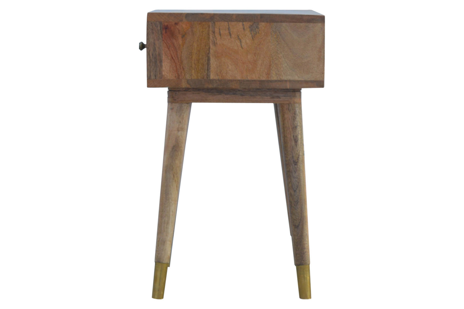 Artisan - Oak-ish Gold Brass Inlay Bedside