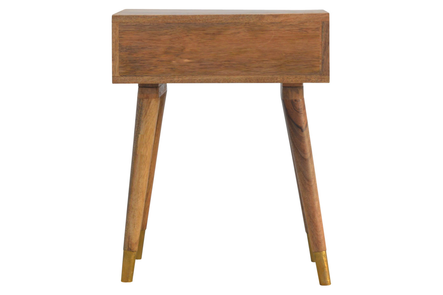 Artisan - Oak-ish Gold Brass Inlay Bedside