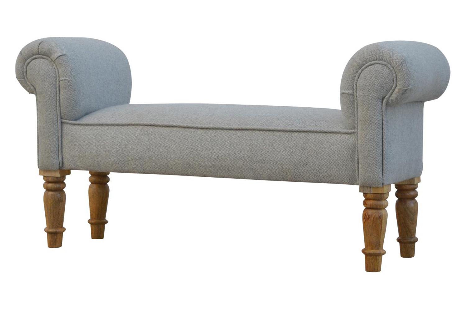 Artisan Bedroom Bench - Gray, Tweed