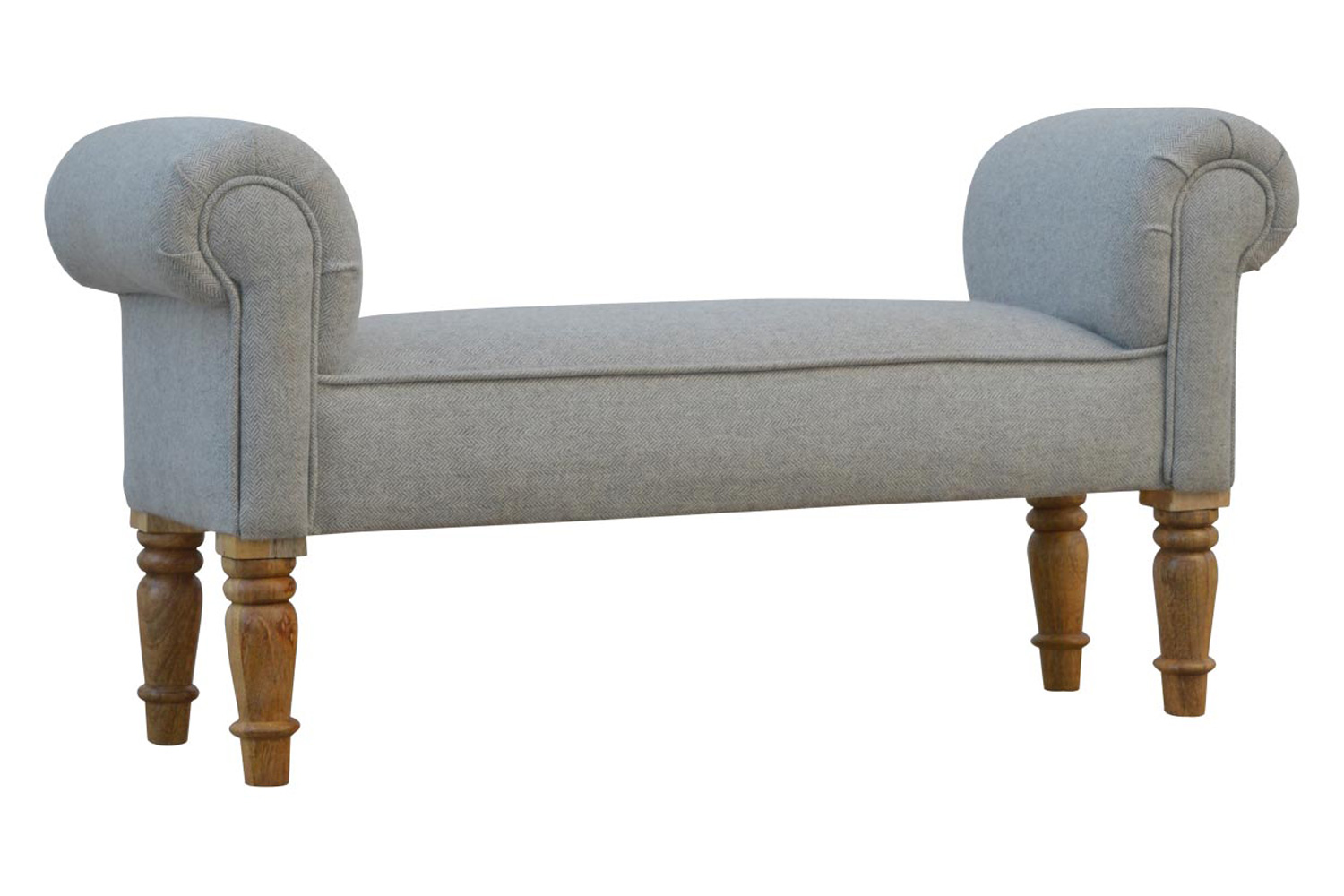 Artisan Bedroom Bench - Gray, Tweed