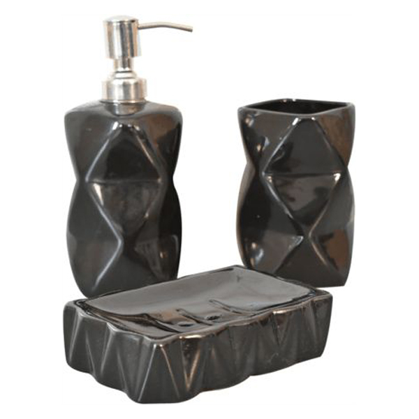 Artisan - Sindri Black Bathroom Set Of 3
