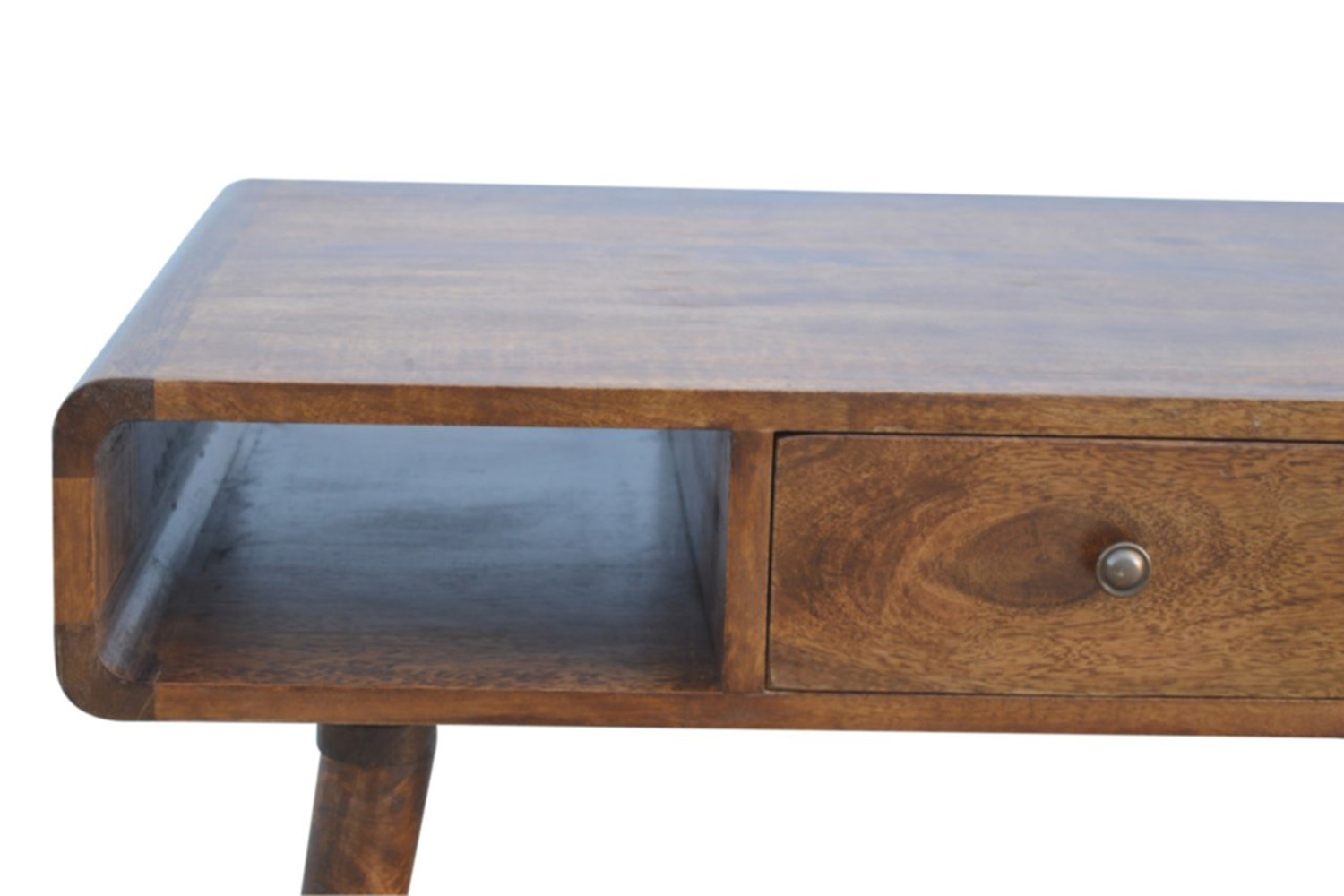 Artisan Curved Coffee Table - Chestnut