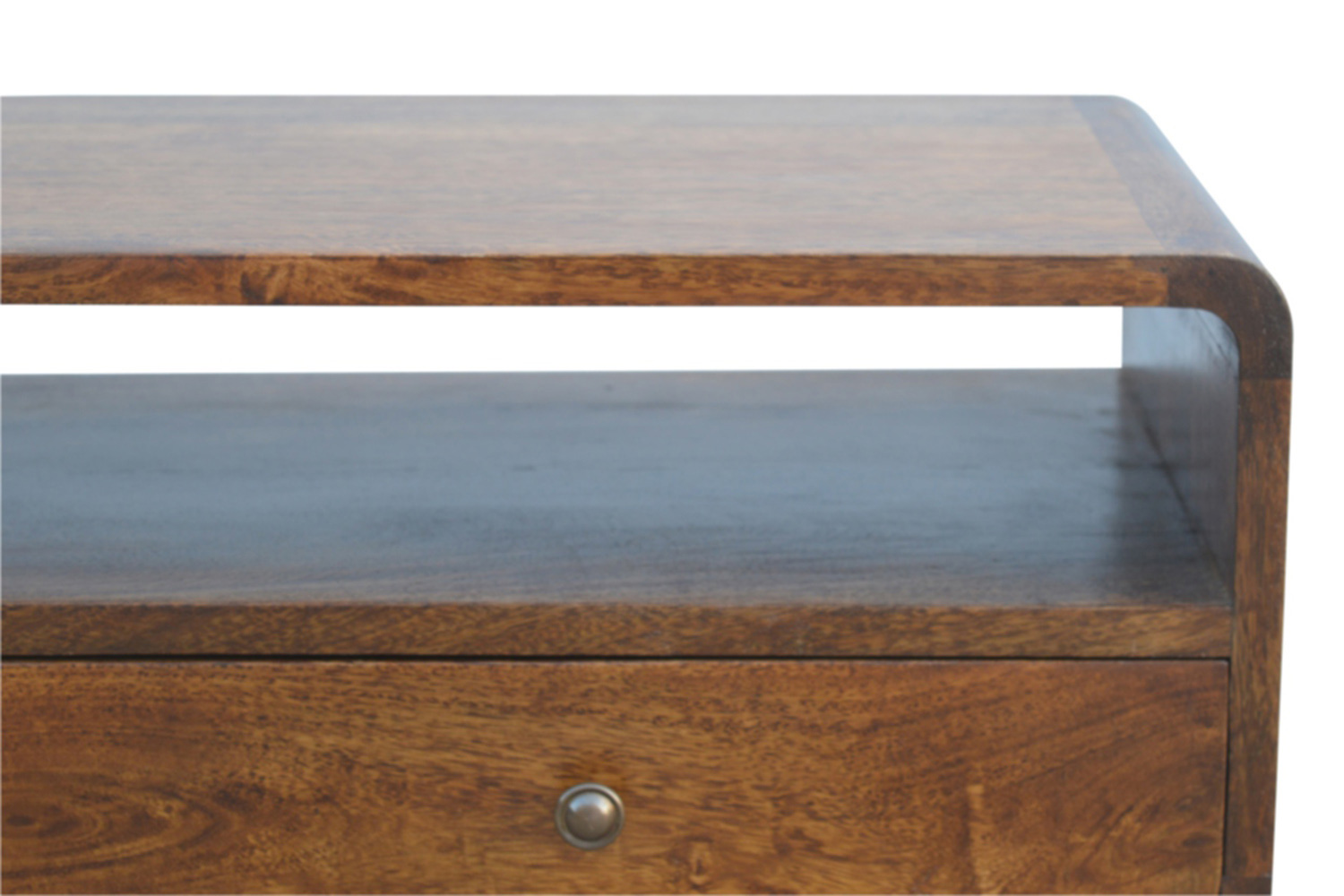 Artisan Curved Console Table - Chestnut