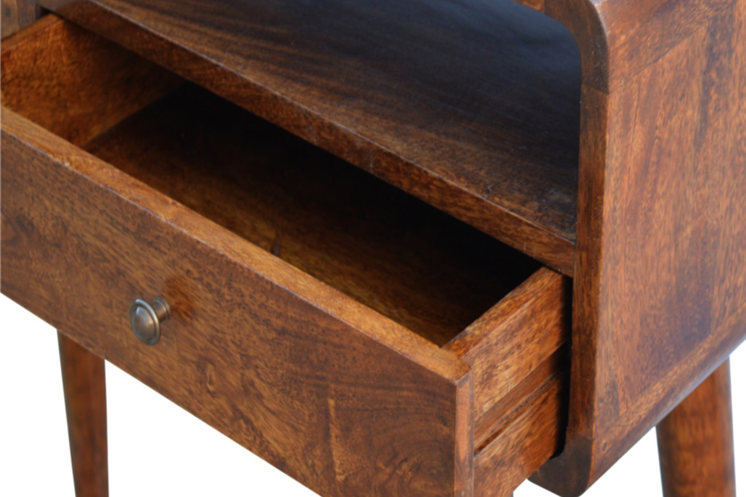Artisan Curved Console Table - Chestnut