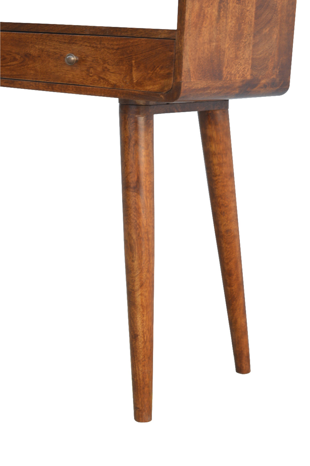 Artisan Curved Console Table - Chestnut