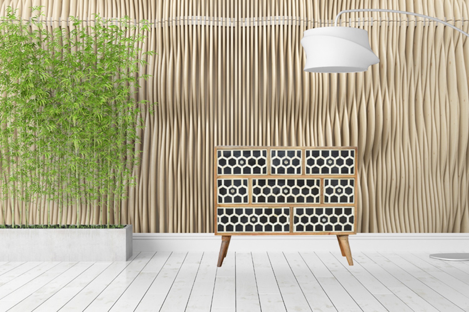 Artisan Bone Inlay Chest - Scandinavian