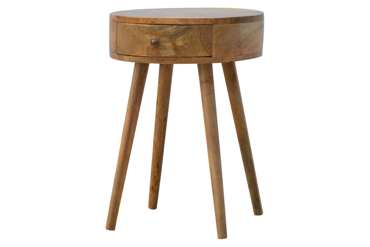 Artisan Nordic Circular Shaped Bedside - Oak-ish