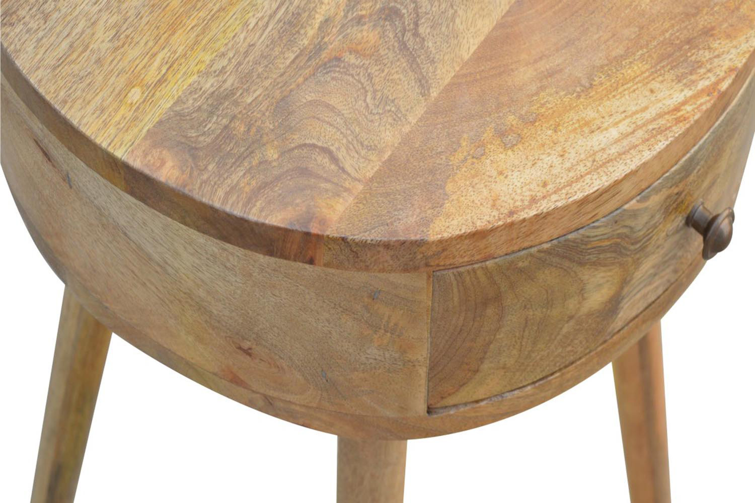 Artisan Nordic Circular Shaped Bedside - Oak-ish