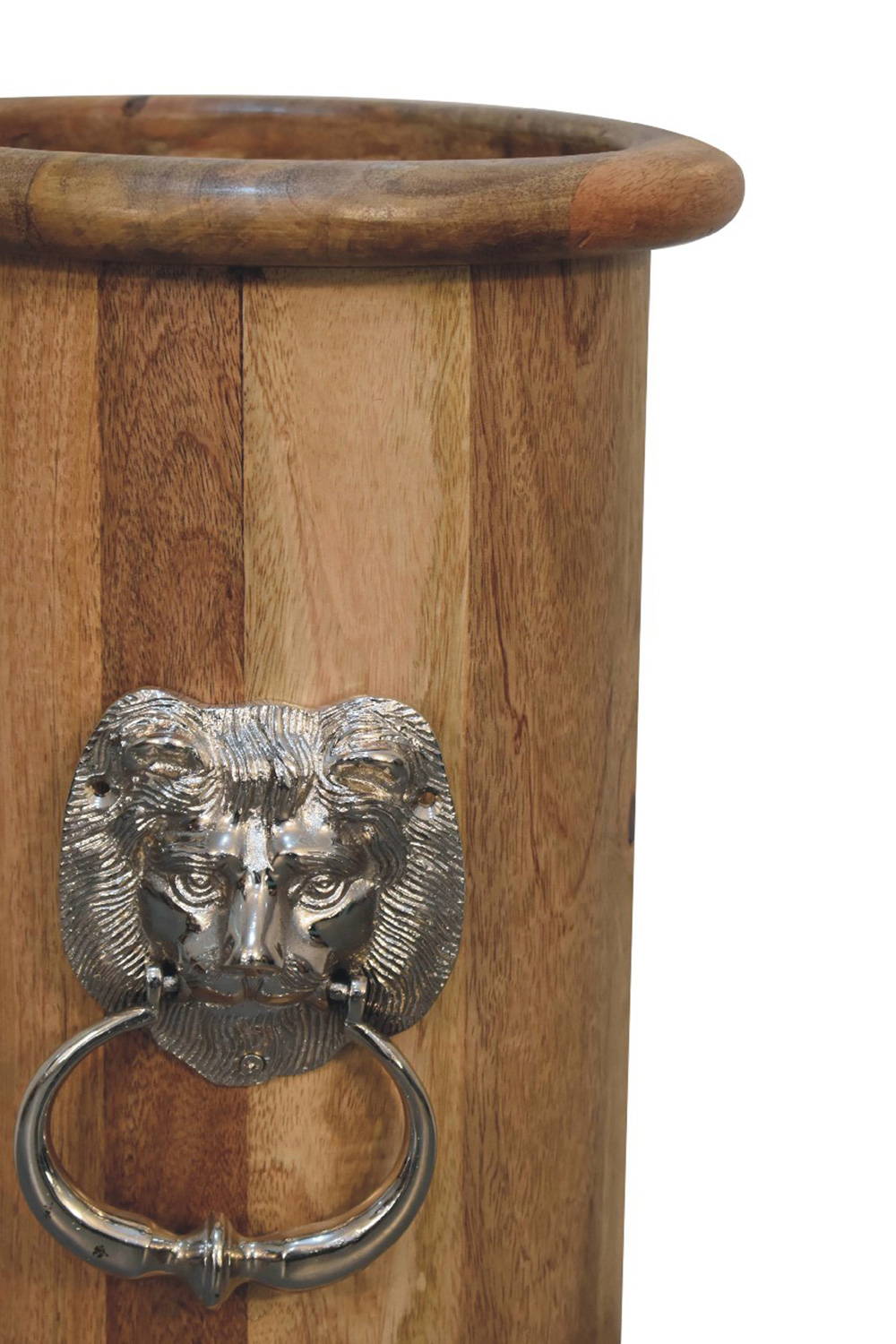 Artisan - Solid Wood Round Umbrella Stand with Knocker