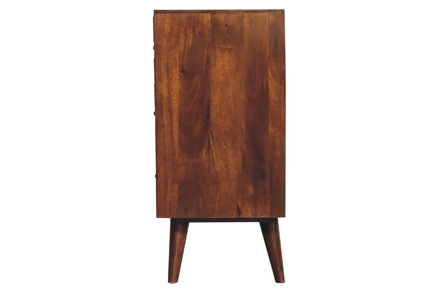 Artisan Pineapple Carved Chest - Chestnut