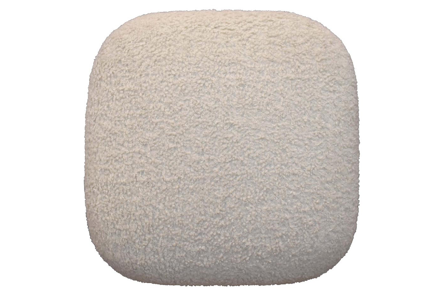 Artisan - Square Footstool in Cream, Boucle