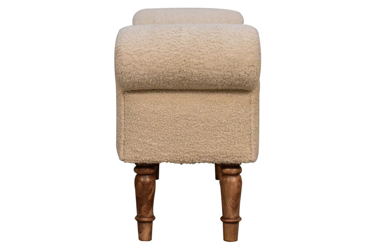 Artisan Bedroom Bench - Cream, Boucle