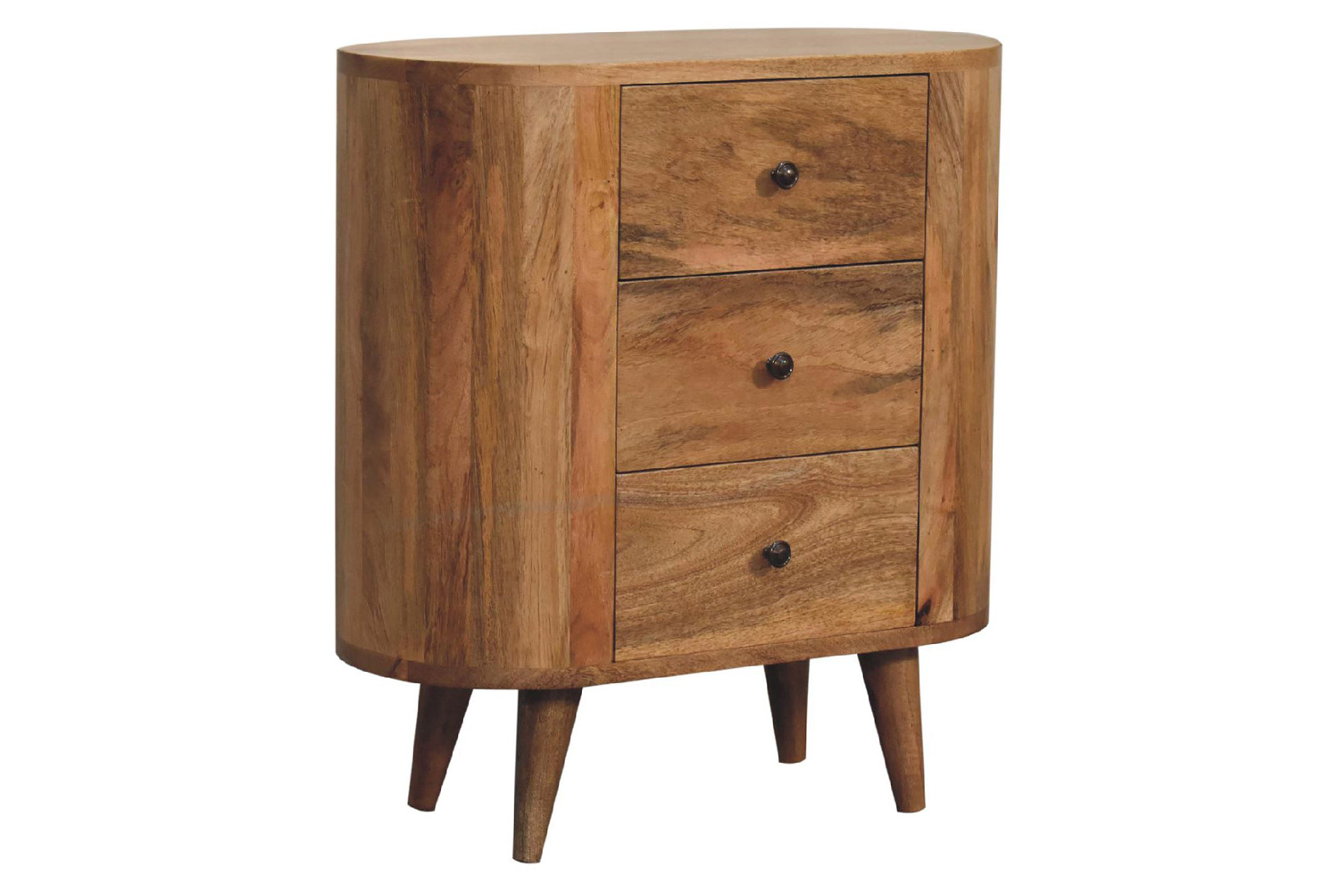 Artisan Round Mini Cabinet - Oak-ish