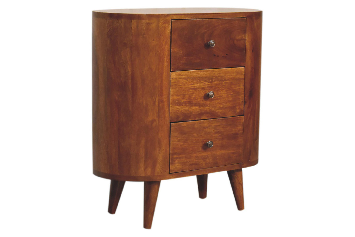 Artisan Round Mini Cabinet - Chestnut