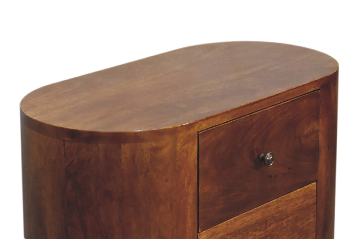 Artisan Round Mini Cabinet - Chestnut