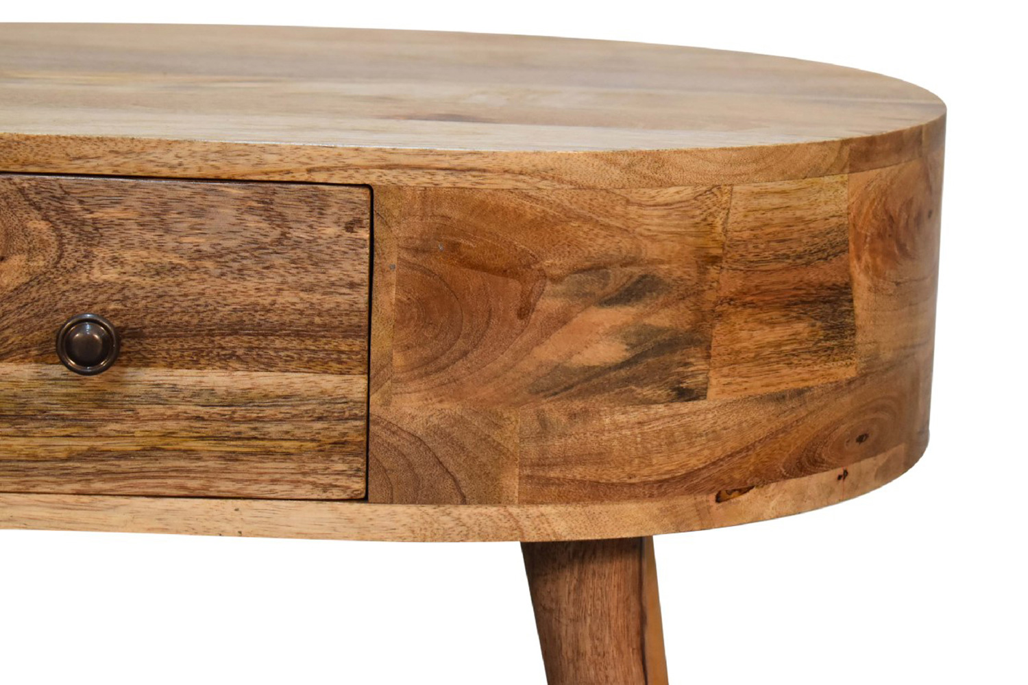 Artisan Rounded Mini Coffee Table - Oak-ish