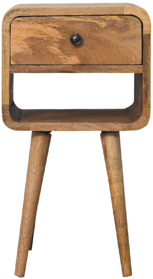Artisan - Mini Oak-Ish Curve Lower Nightstand