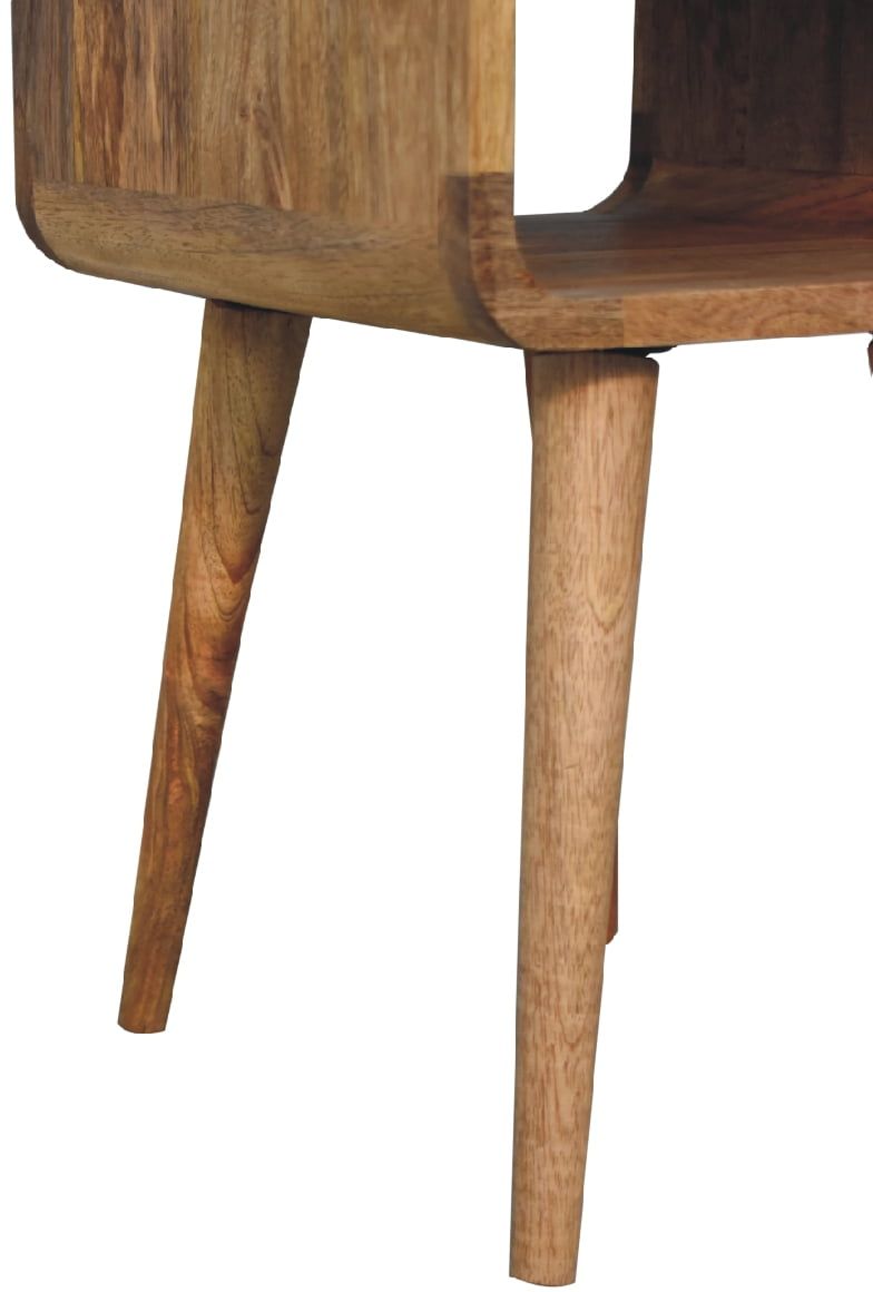 Artisan - Mini Oak-Ish Curve Lower Nightstand