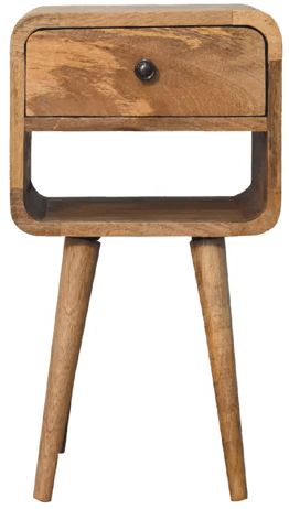 Artisan - Mini Oak-Ish Curve Lower Nightstand