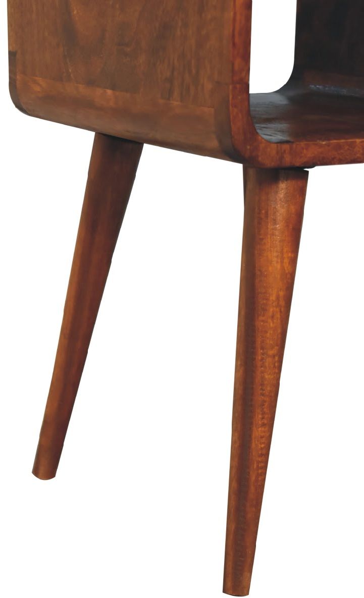 Artisan - Mini Chestnut Curve Lower Nightstand