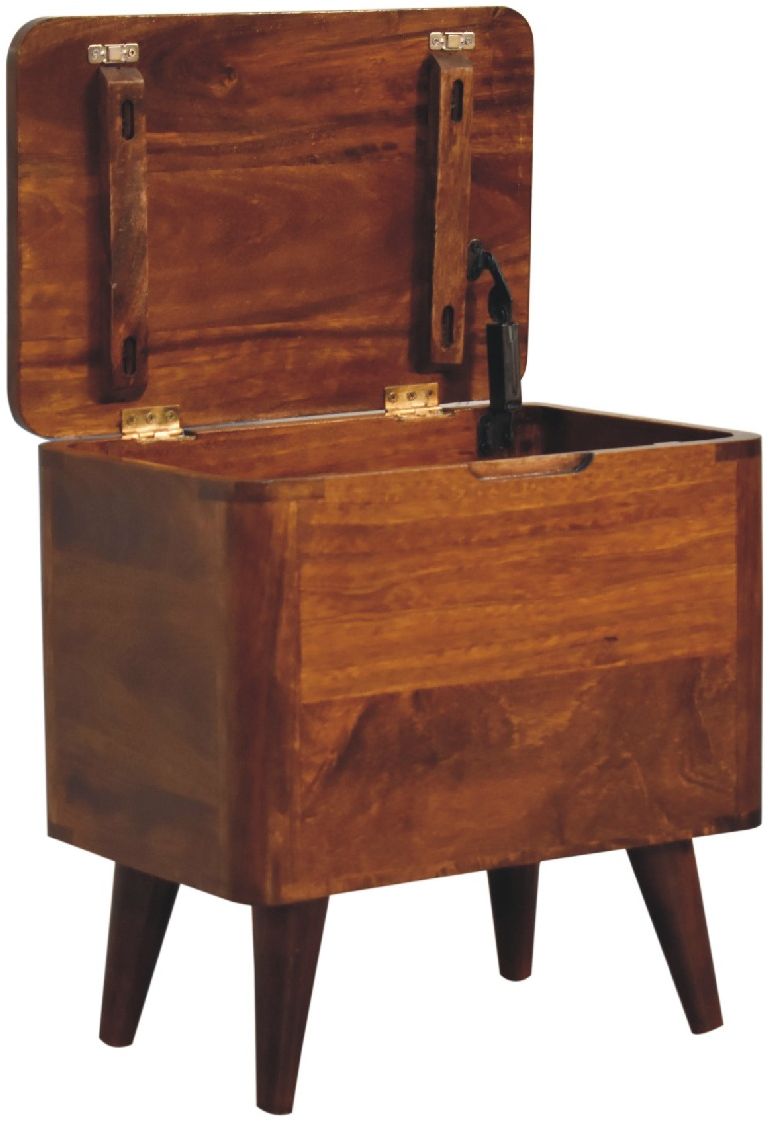 Artisan - Chestnut Lid-Up Storage Stool