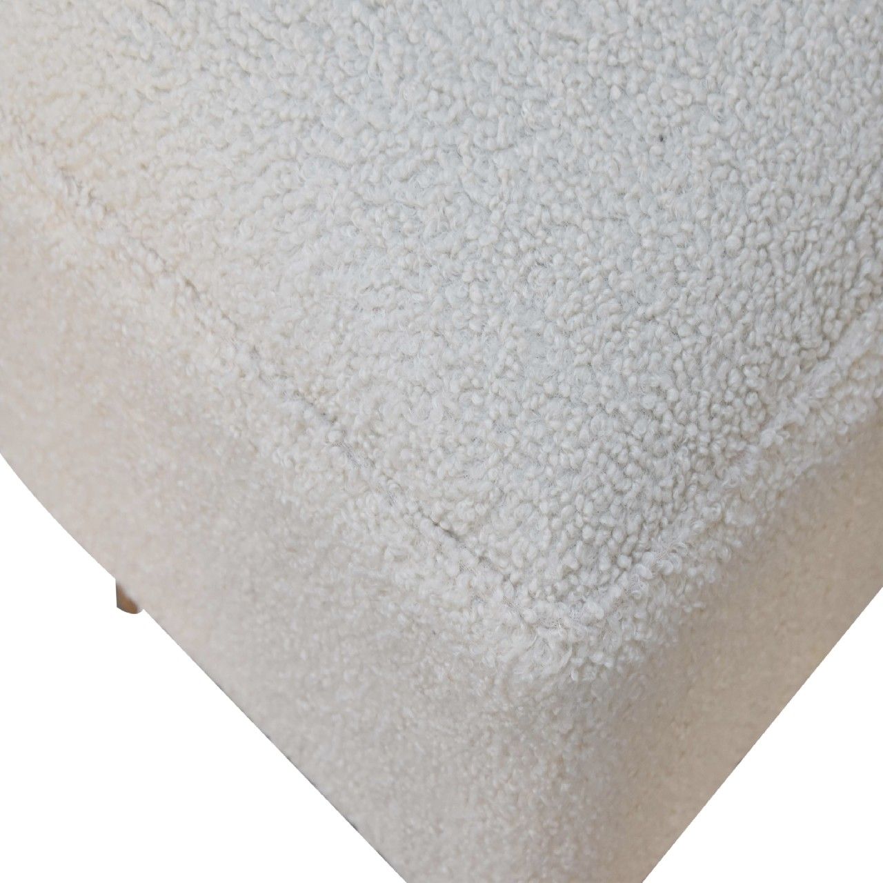Artisan - Cream Boucle Squoval Bench