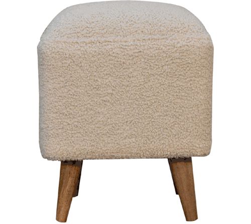 Artisan - Cream Boucle Squoval Bench