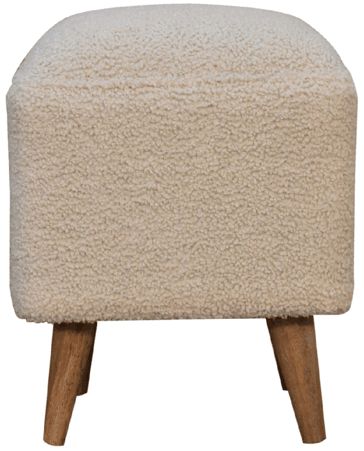 Artisan - Cream Boucle Squoval Bench