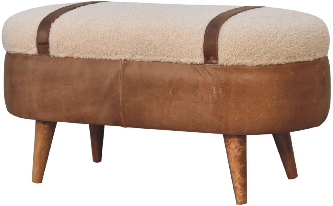 Artisan - Tan Buffalo Boucle Nordic Bench
