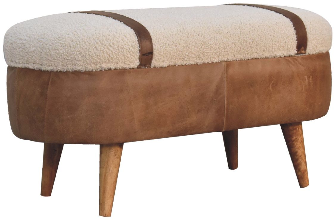 Artisan - Tan Buffalo Boucle Nordic Bench